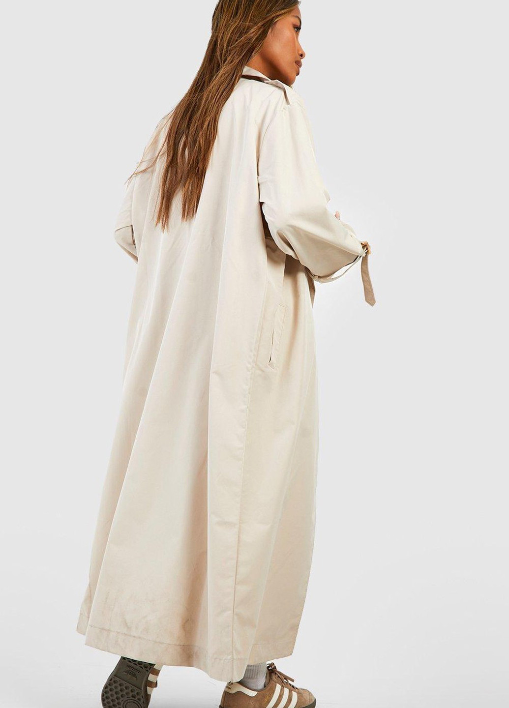 Плащ Boohoo на пуговицах демисезон (318326630)