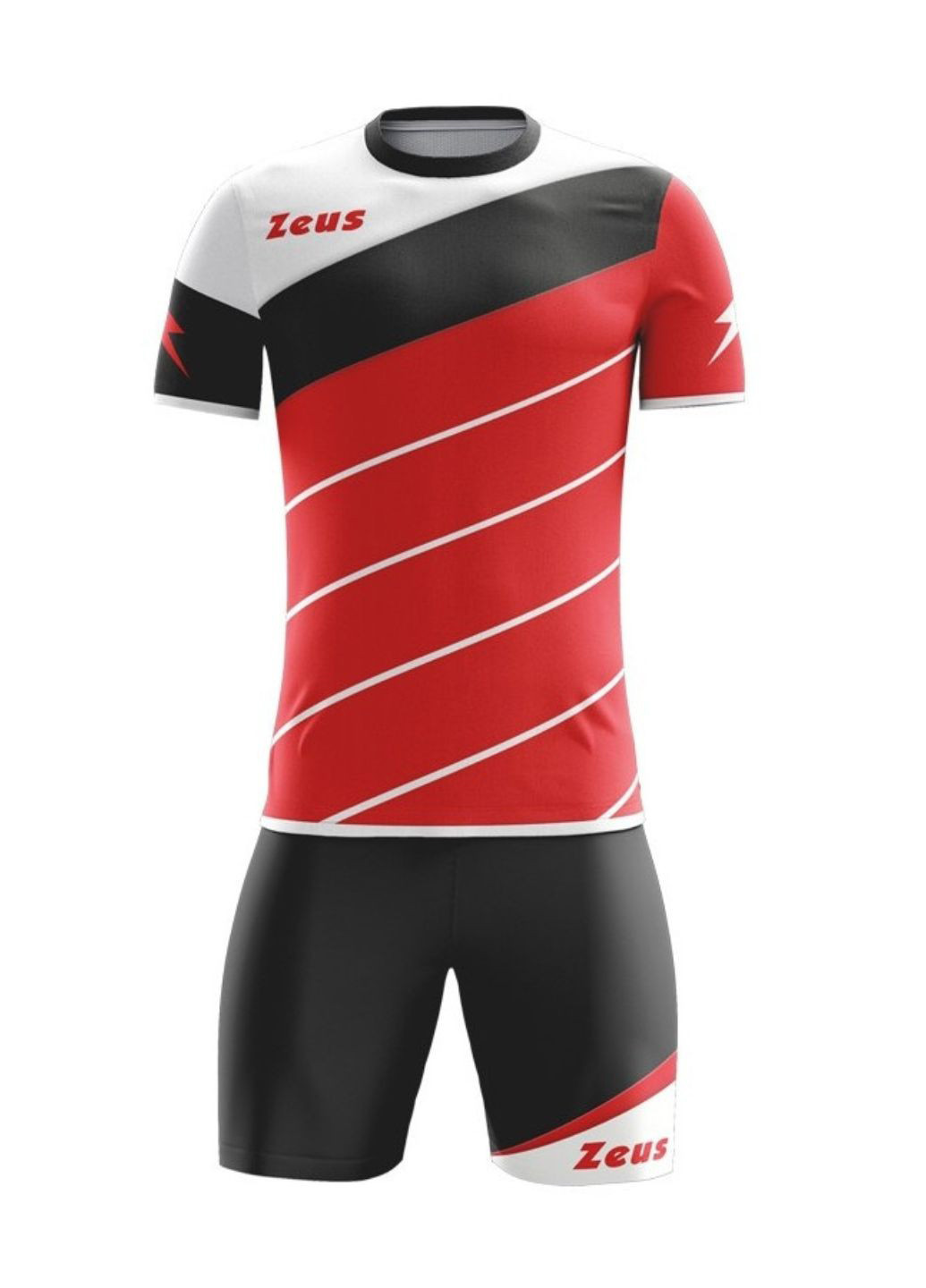 Спортивная форма (футболка, шорты) KIT LYBRA UOMO_ROSSO_NERO Zeus KIT LYBRA UOMO ROSSO NERO (319359147)