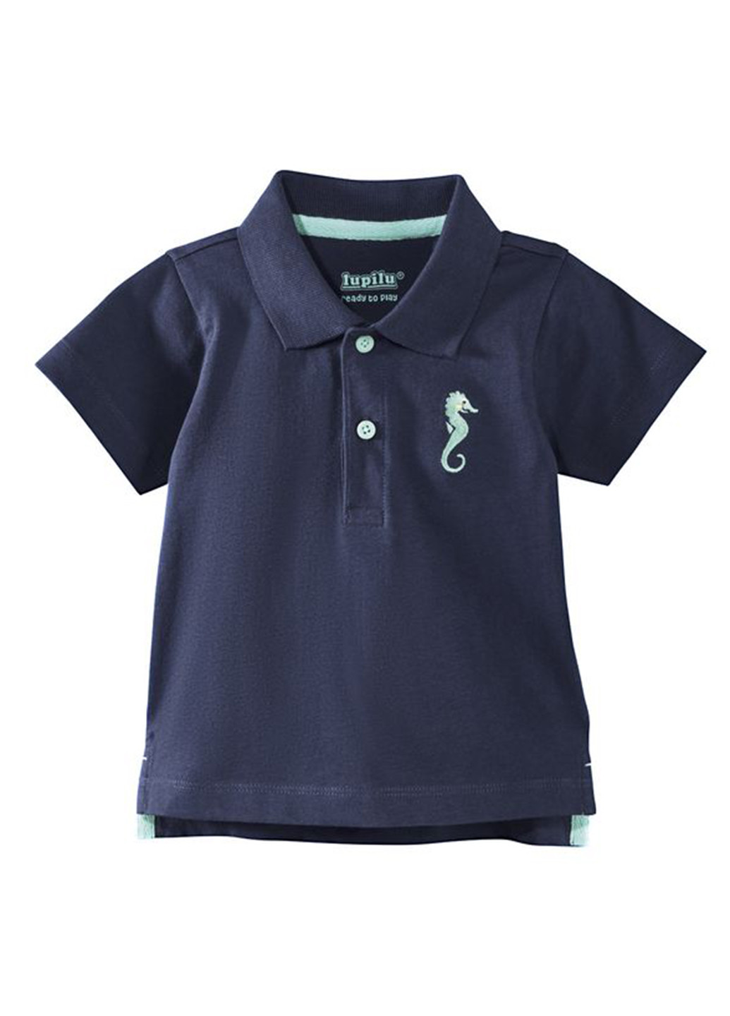 Темно-синяя детская футболка-поло для мальчика Lupilu