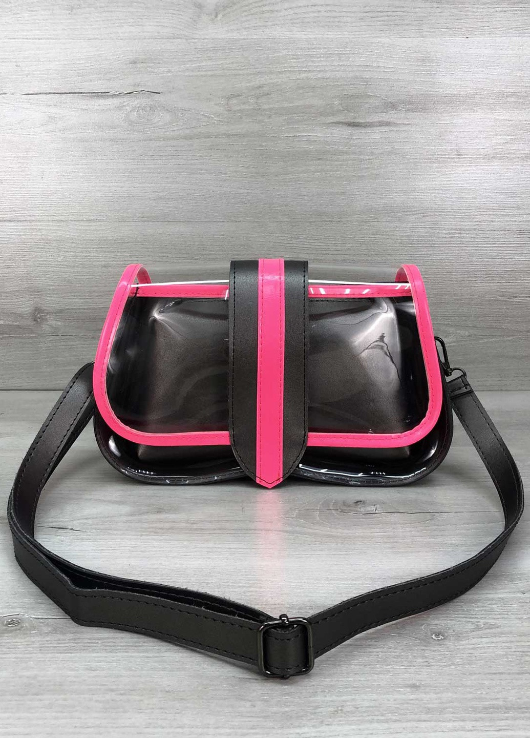 Сумка жіноча клатч крос боді екошкіра (wel-T6411) Малинова WeLassie (253982816)