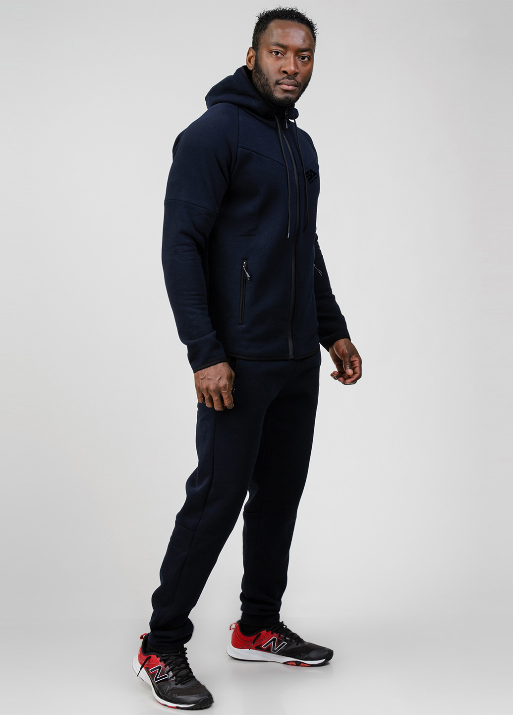 Темно-синій демісезонний костюм (толстовка, брюки) брючний SA-sport