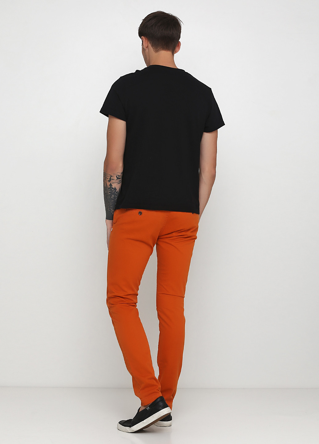 Оранжевые кэжуал демисезонные прямые брюки Quiksilver