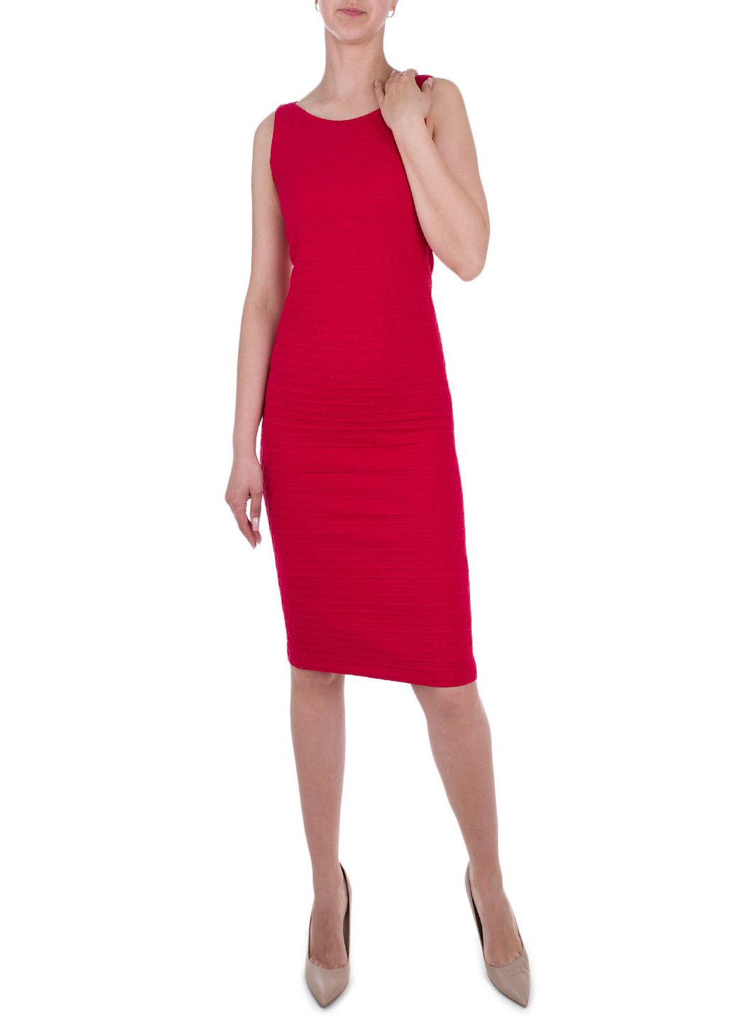 Червона кежуал плаття, сукня Emporio Armani однотонна