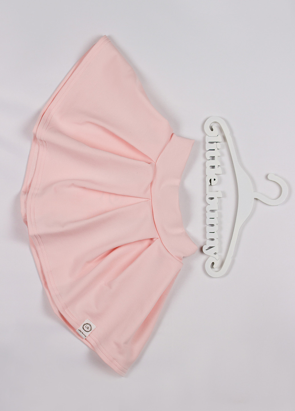 Розовая кэжуал однотонная юбка Little Bunny со средней талией