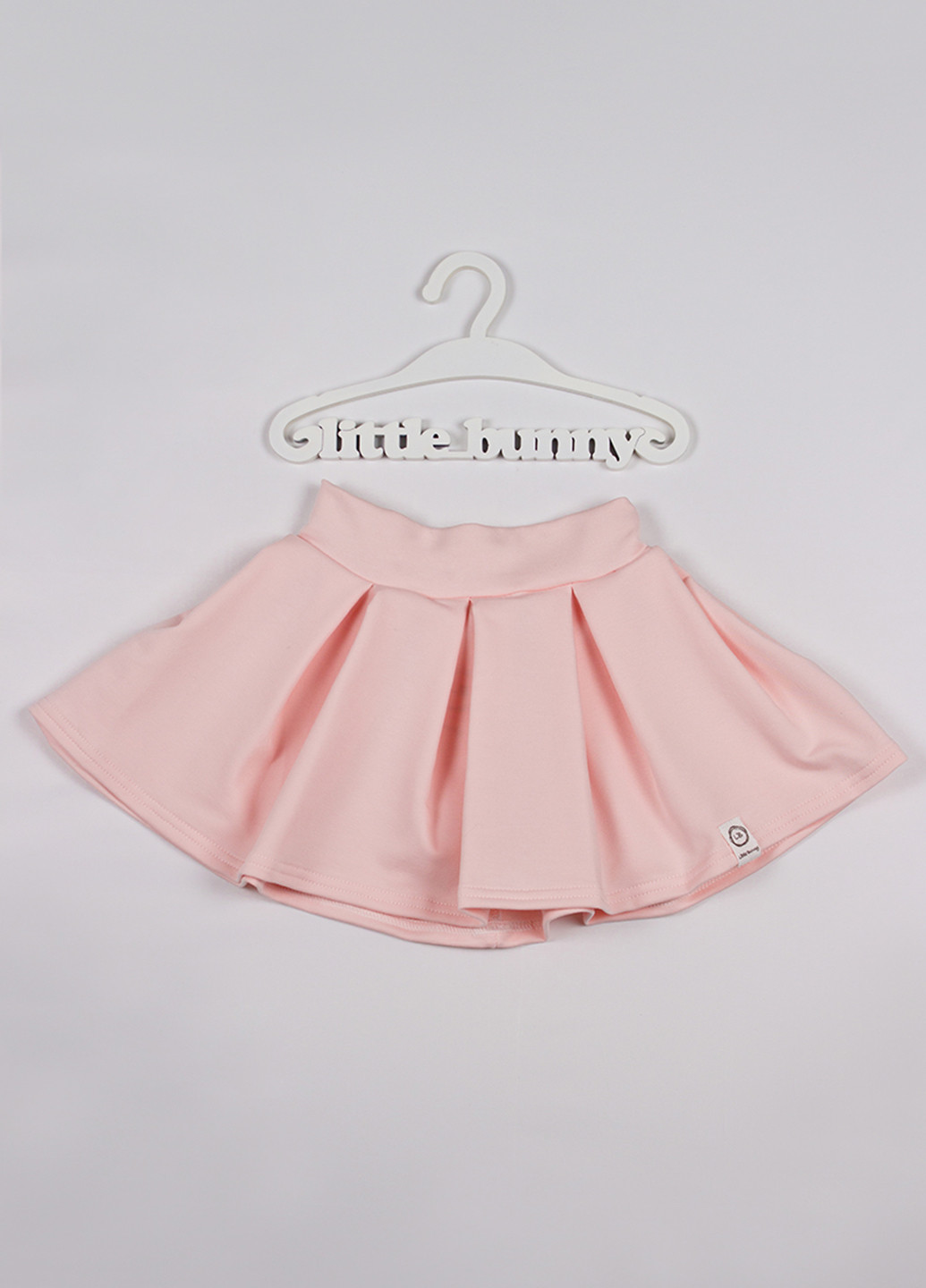 Розовая кэжуал однотонная юбка Little Bunny со средней талией