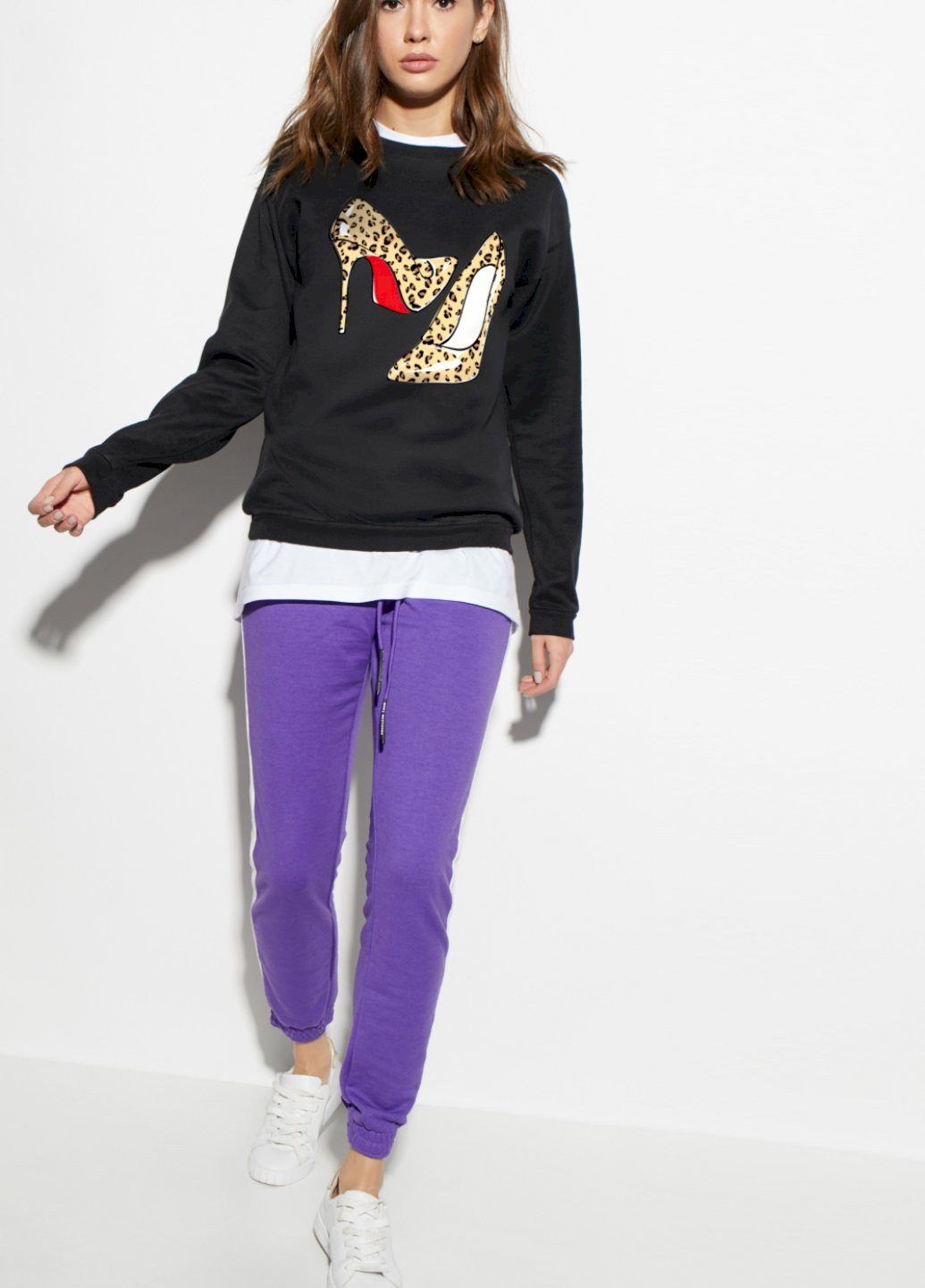 Черный свитшот basic YAPPI (201487629)