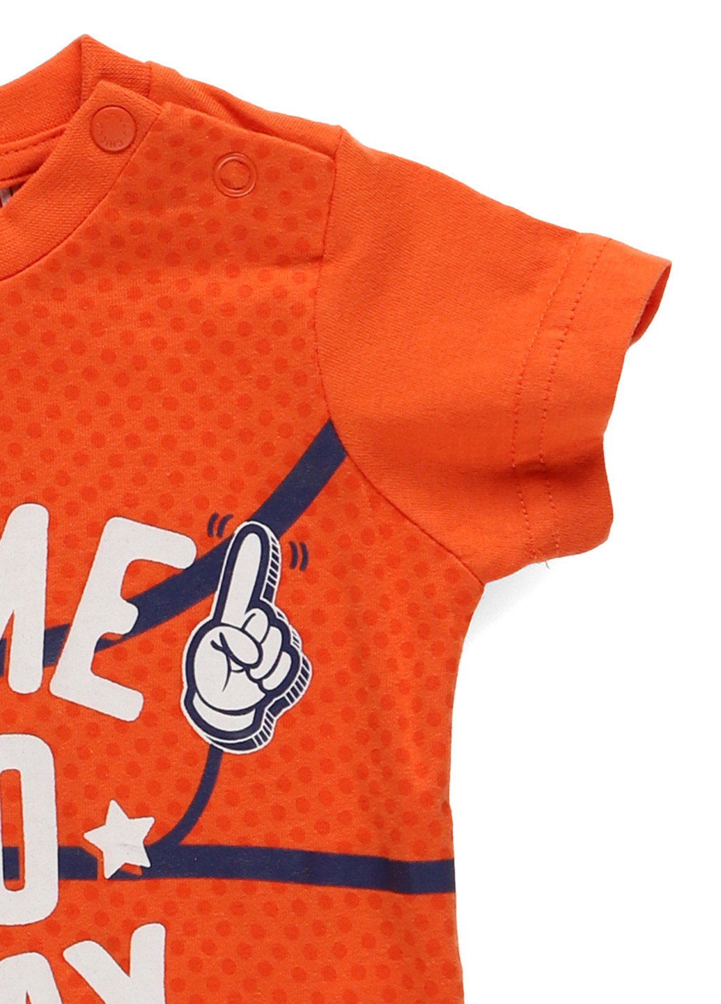 Оранжевая летняя футболка Chicco
