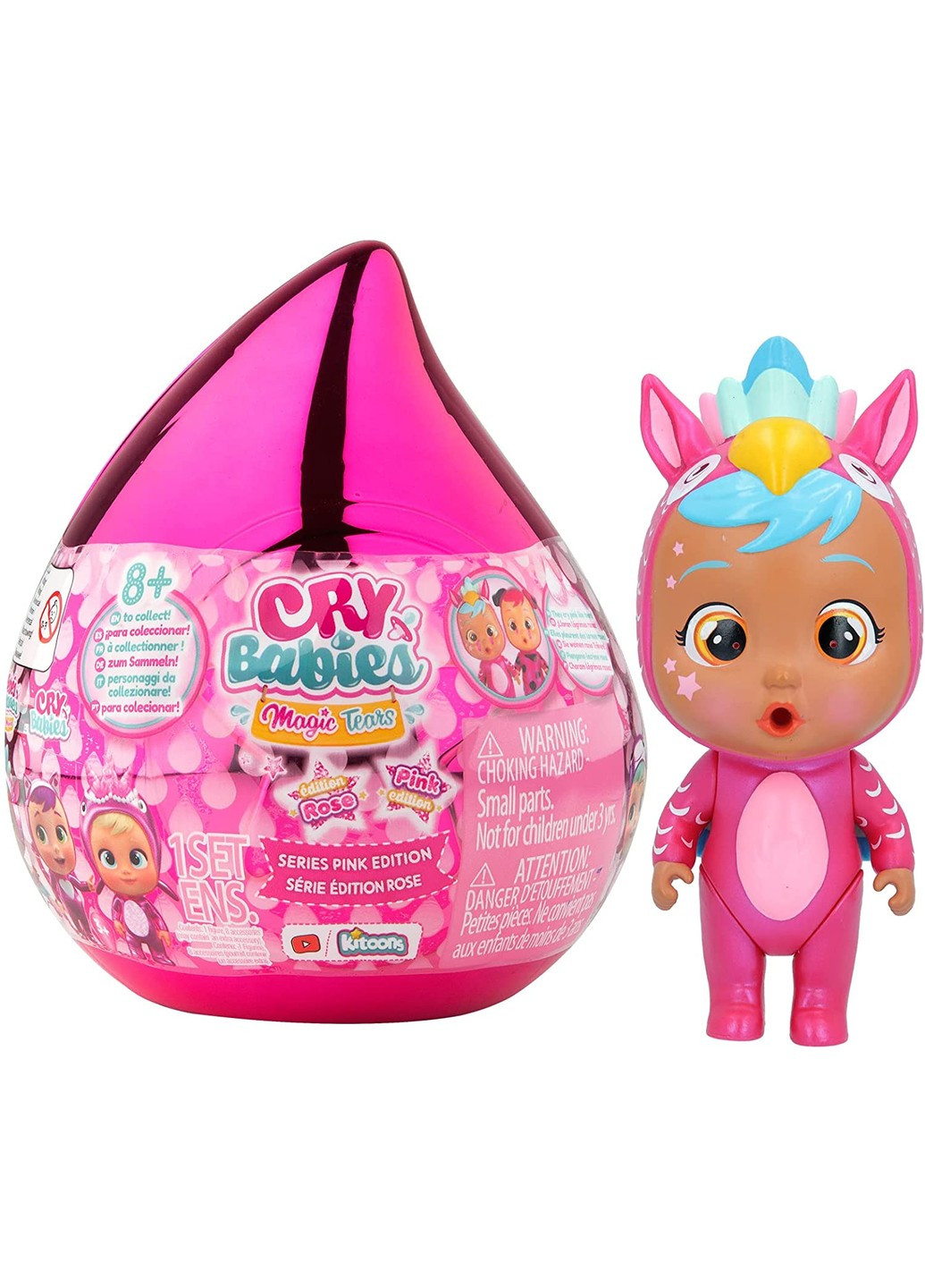 Игровой набор с пупсом Cry Babies Magic Tears Pink Edition Плакса с мини домиком (81550) IMC Toys (255665575)