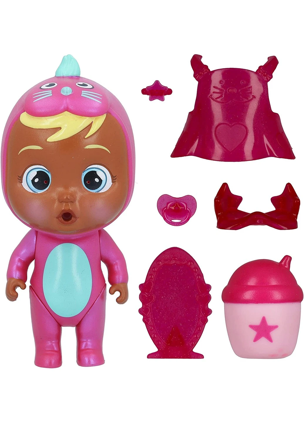 Игровой набор с пупсом Cry Babies Magic Tears Pink Edition Плакса с мини домиком (81550) IMC Toys (255665575)