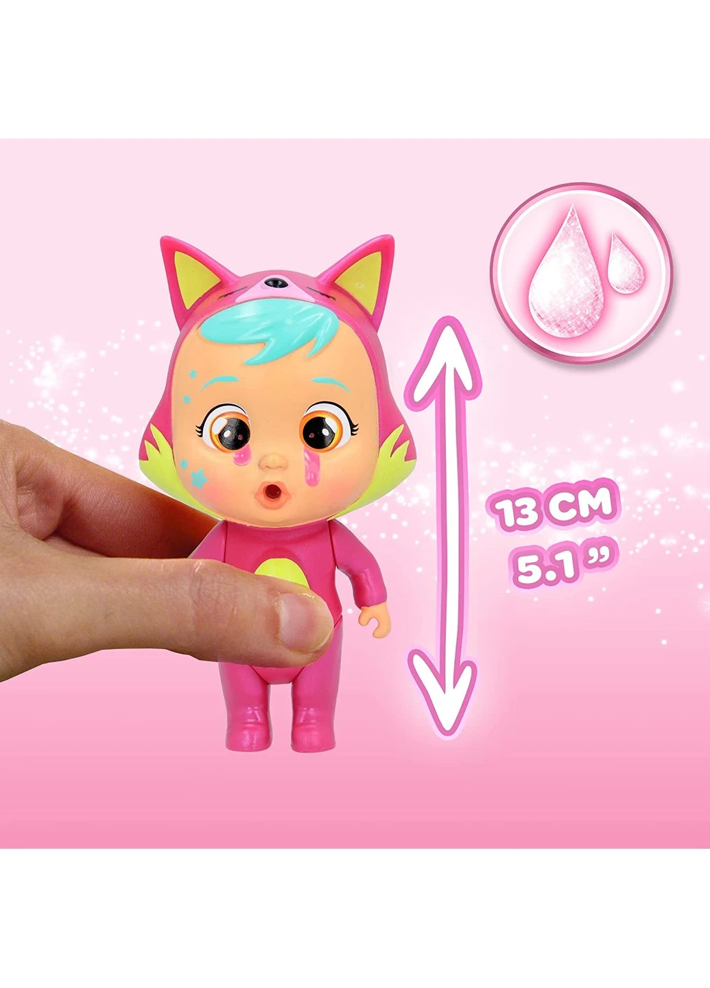 Игровой набор с пупсом Cry Babies Magic Tears Pink Edition Плакса с мини домиком (81550) IMC Toys (255665575)