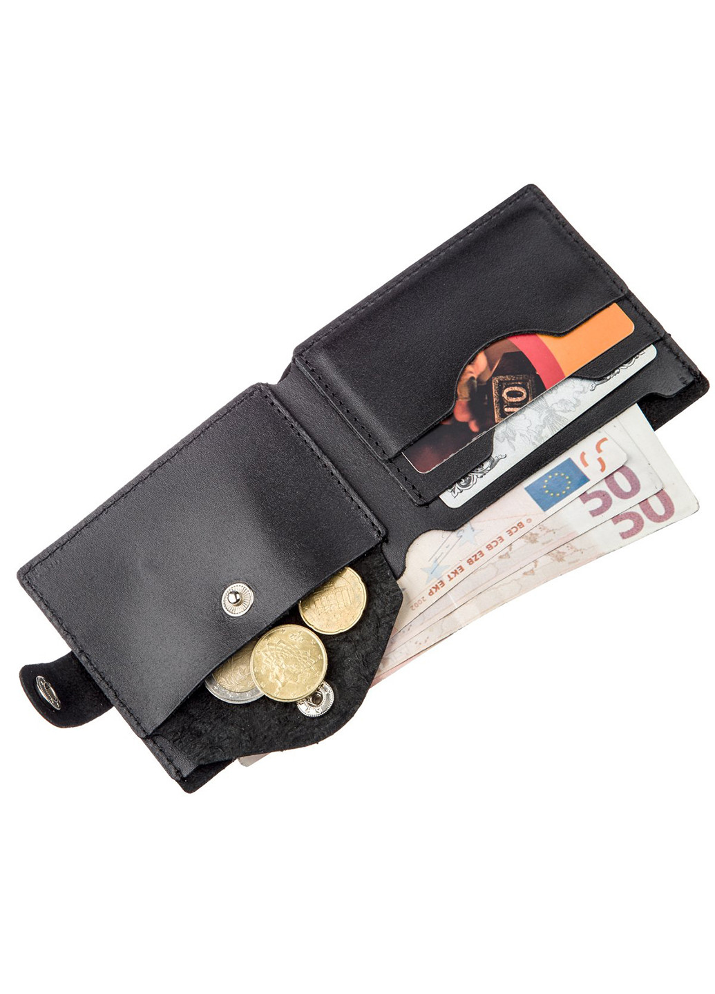 Чоловічий шкіряний гаманець 10,5х9х0,5 см Shvigel (252129085)