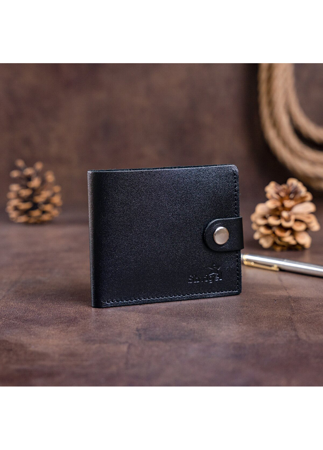 Чоловічий шкіряний гаманець 10,5х9х0,5 см Shvigel (252129085)