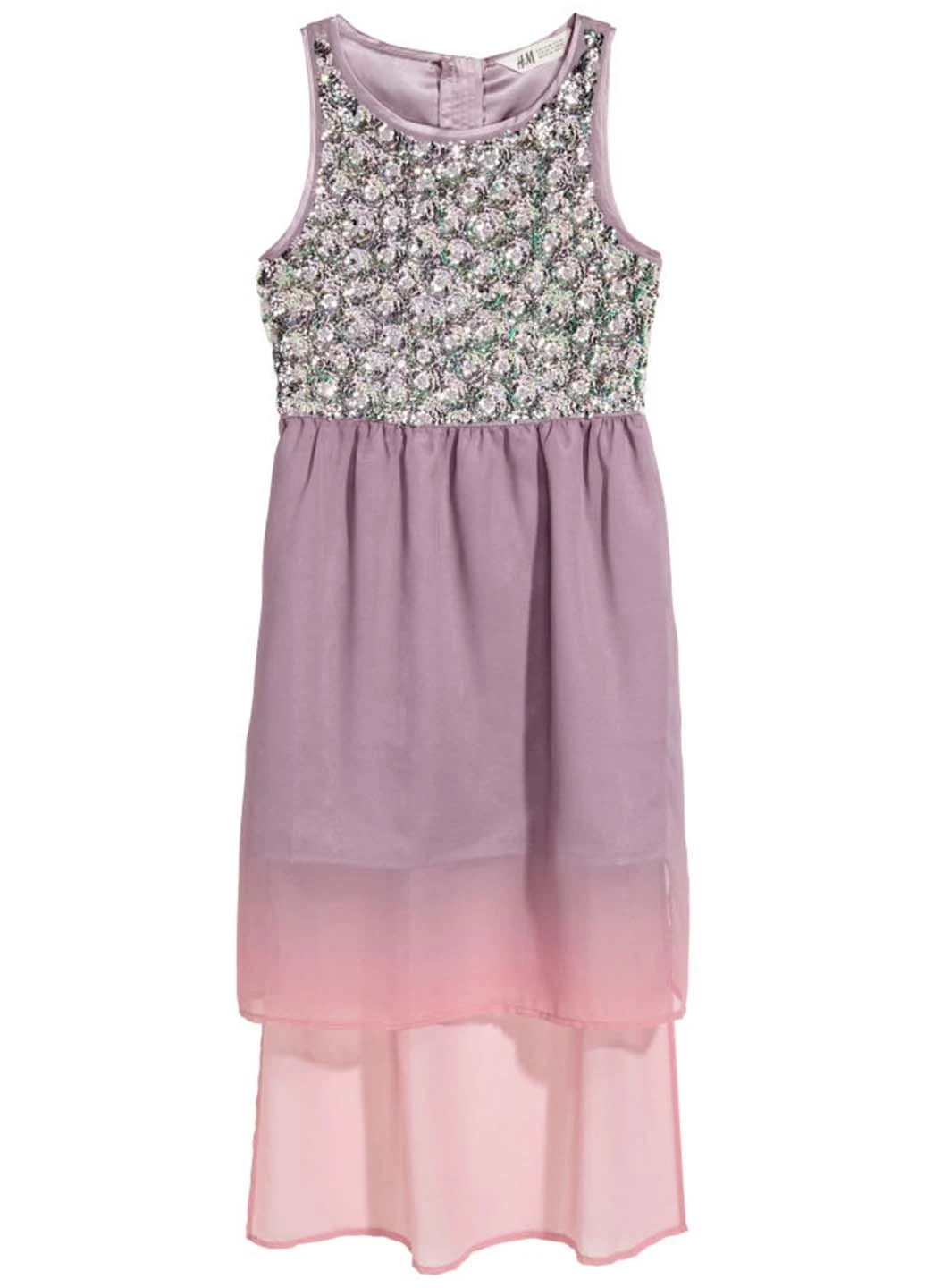 Темно-розовое платье H&M (99449676)