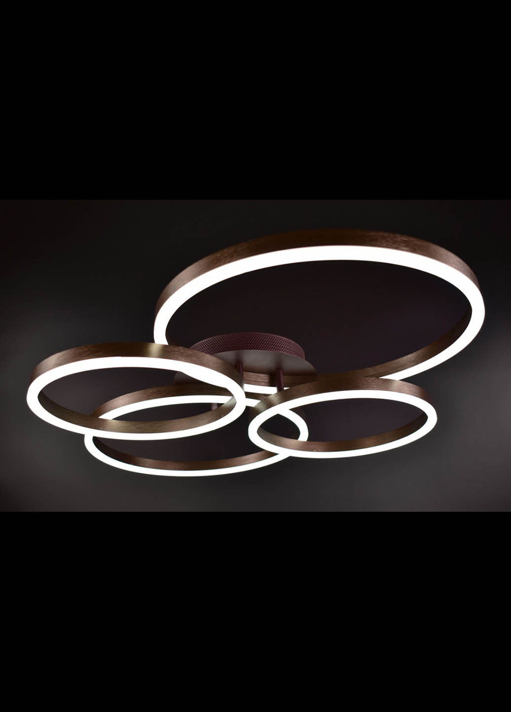 Люстра потолочная LED с пультом A8008/2+2B-cf Коричневый 11х63х83 см. Handmade (234538060)