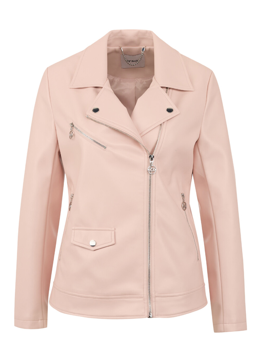 Світло-рожева демісезонна куртка косуха Orsay