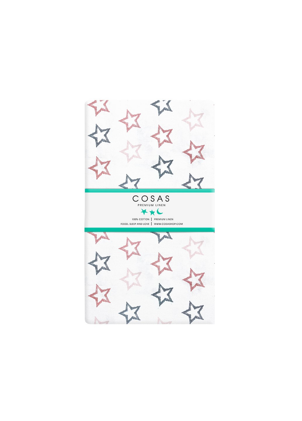 Простирадла полуторні набір ROSE / STAR CL GREY ROSE 155х240 см (2 шт) Cosas (250459853)