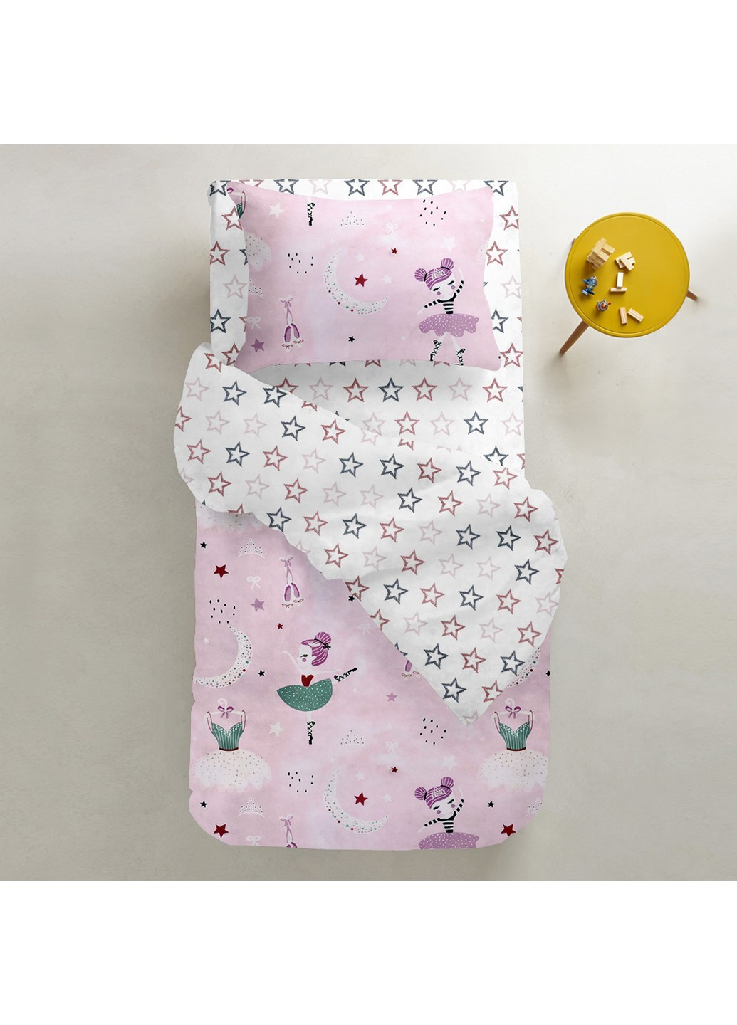 Простирадла полуторні набір ROSE / STAR CL GREY ROSE 155х240 см (2 шт) Cosas (250459853)