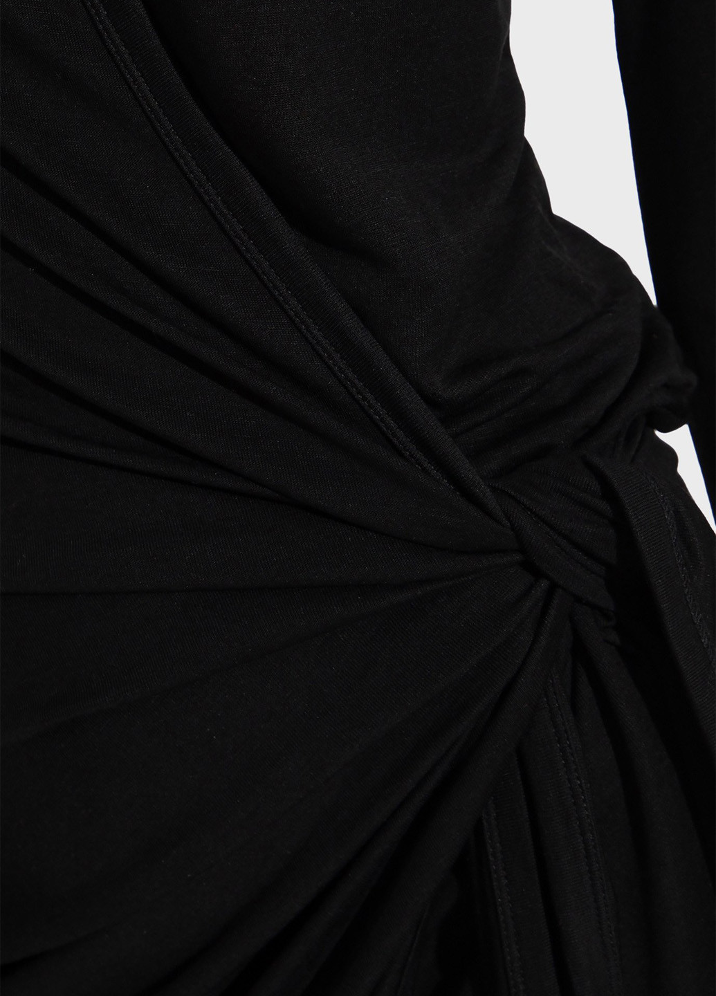 Чорна кежуал сукня на запах, сукня-сорочка Diesel однотонна