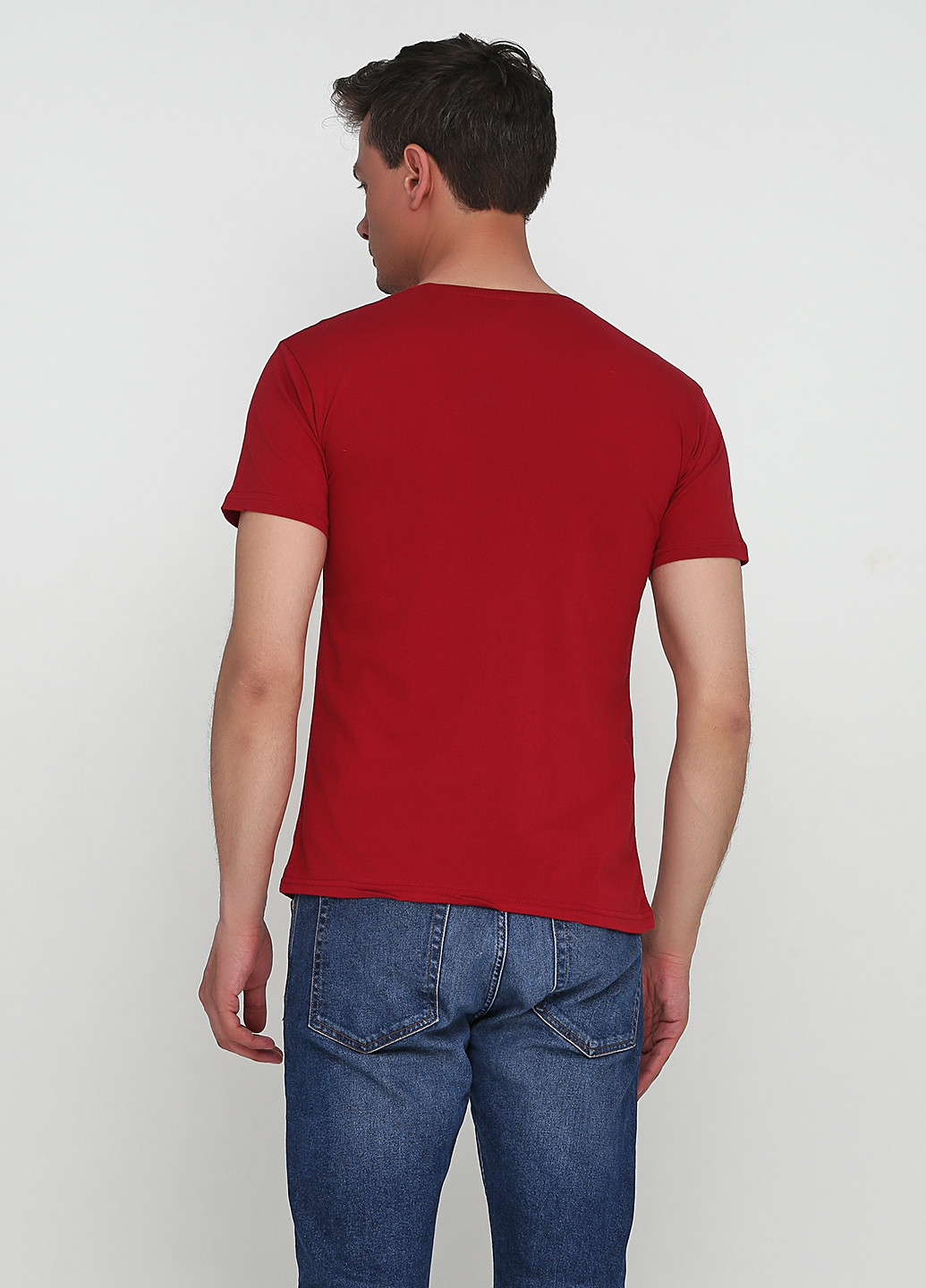 Темно-червона футболка Evren