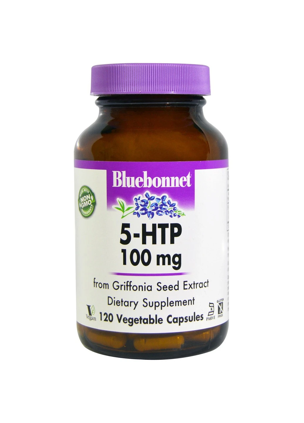 5-HTP (гідрокситриптофан ) 100мг 120 капсул Bluebonnet Nutrition (255409400)