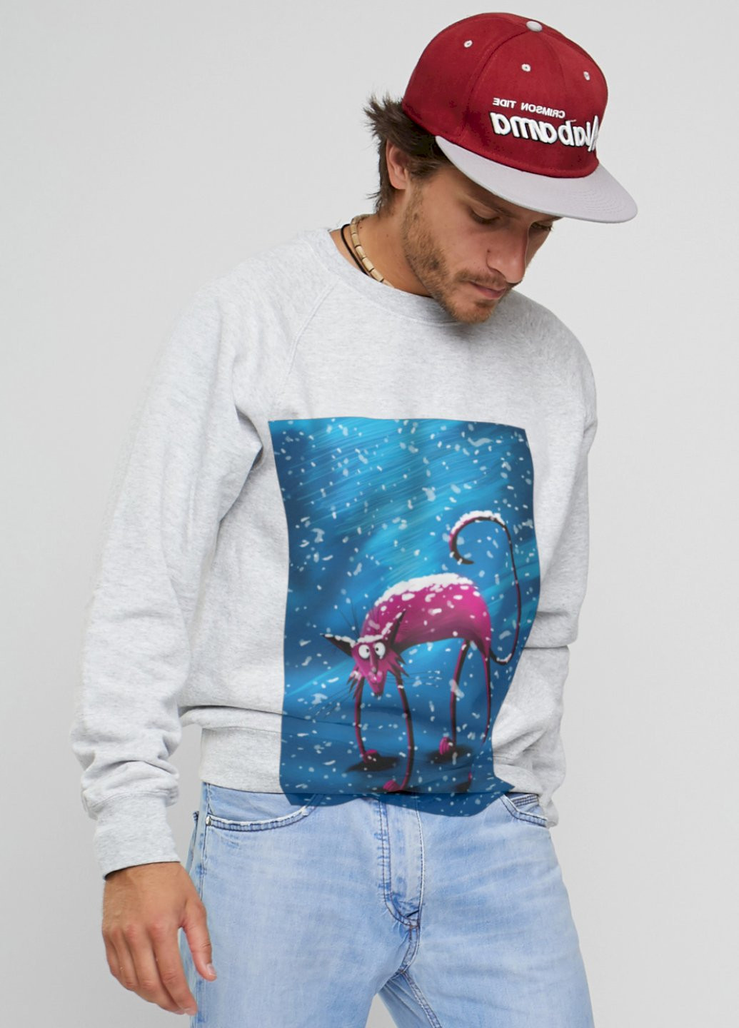 Сірий світшот YAPPI (198688855)