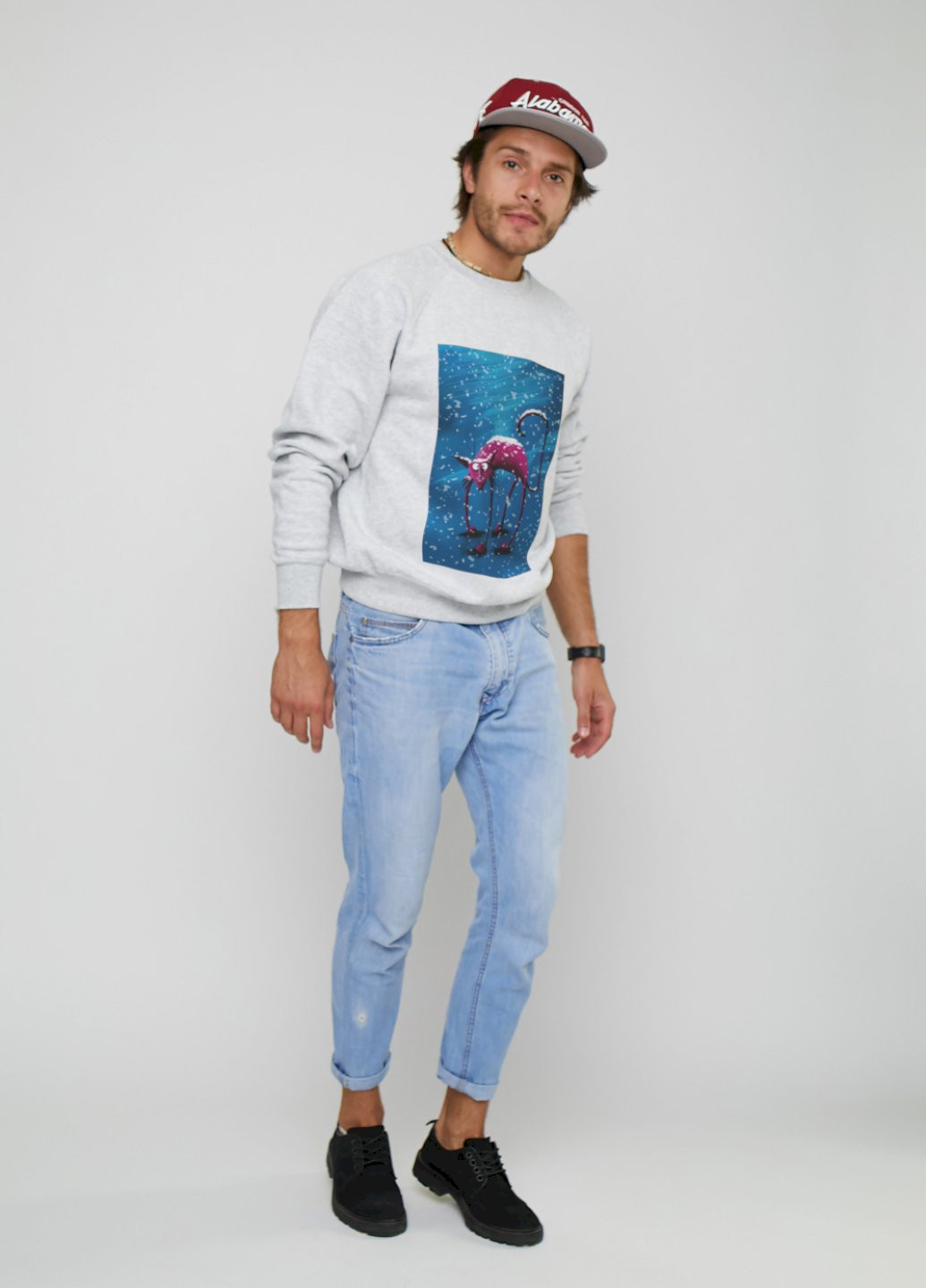 Сірий світшот YAPPI (198688855)