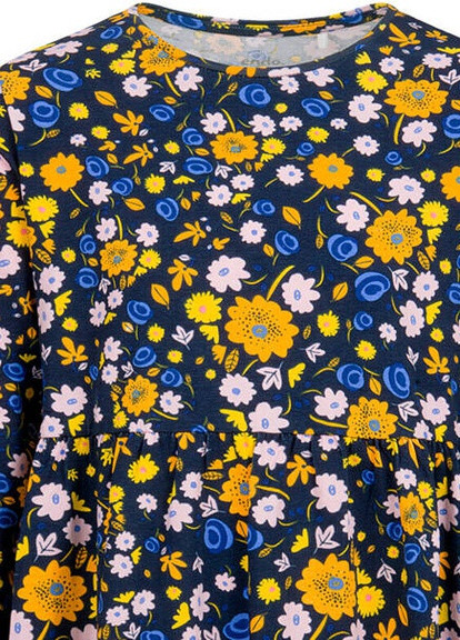Синьо-жовта плаття для дівчинки Endo (216591168)