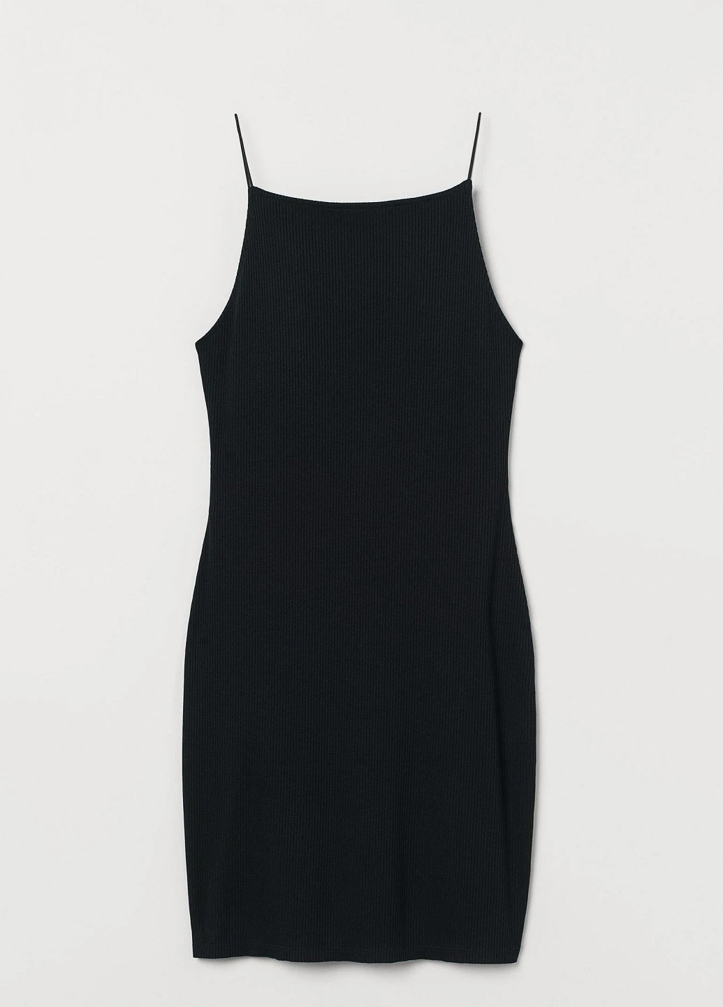 Черное кэжуал платье H&M однотонное