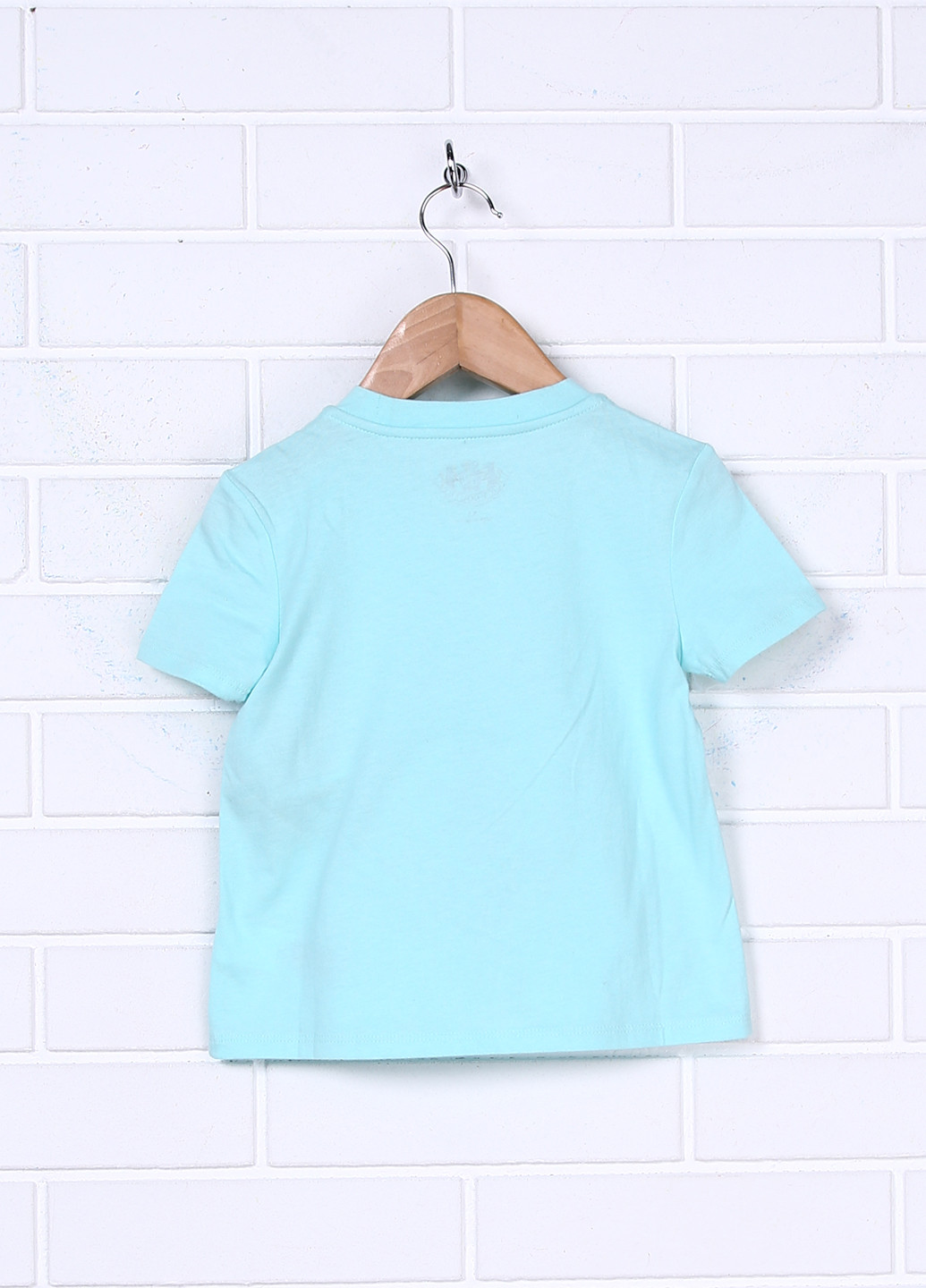 Голубая летняя футболка с коротким рукавом Juicy Couture