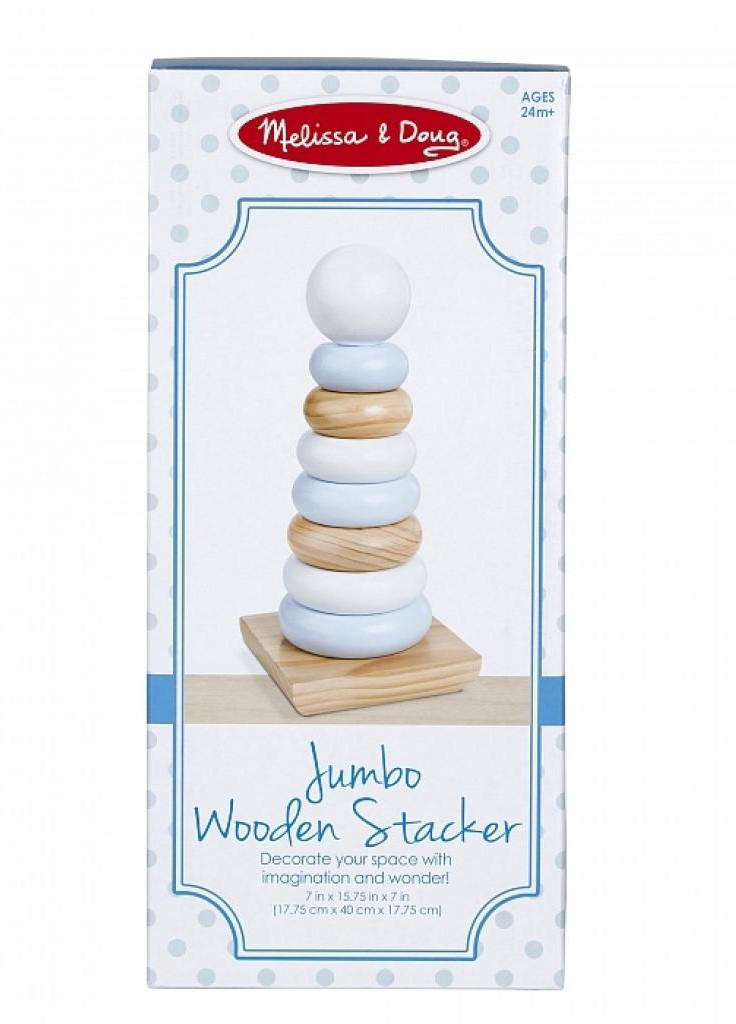 Розвиваюча іграшка Melissa & Doug Величезна натуральна дерев'яна пірамідка (MD30540) Melissa&Doug Огромная натуральная деревянная пирамидка (203978424)