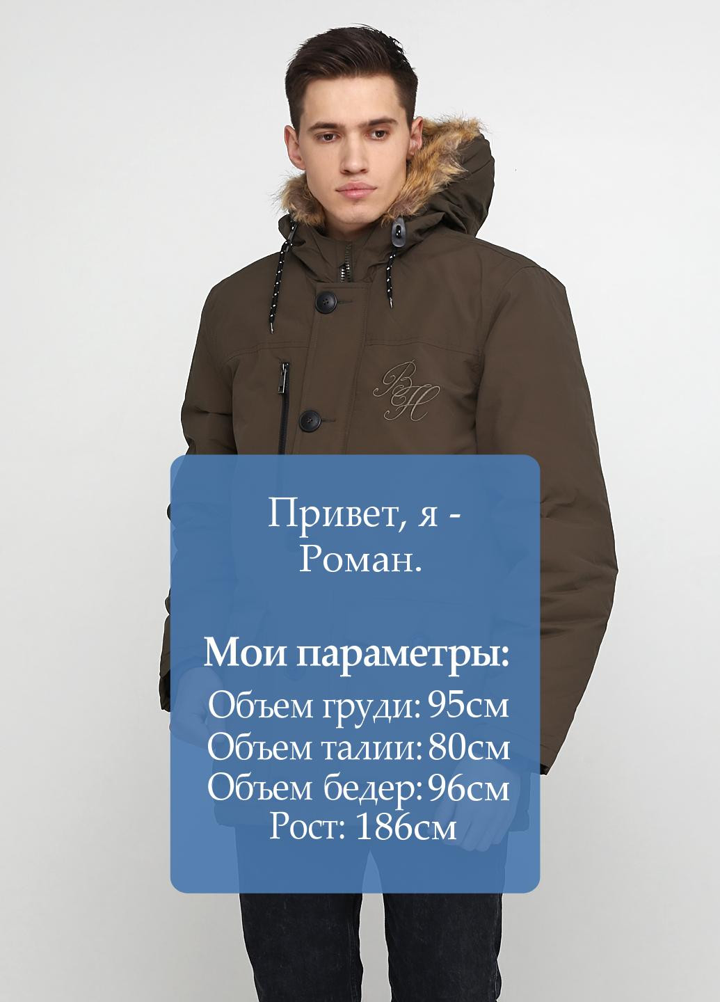 Оливковая (хаки) зимняя куртка BECK & HERSEY