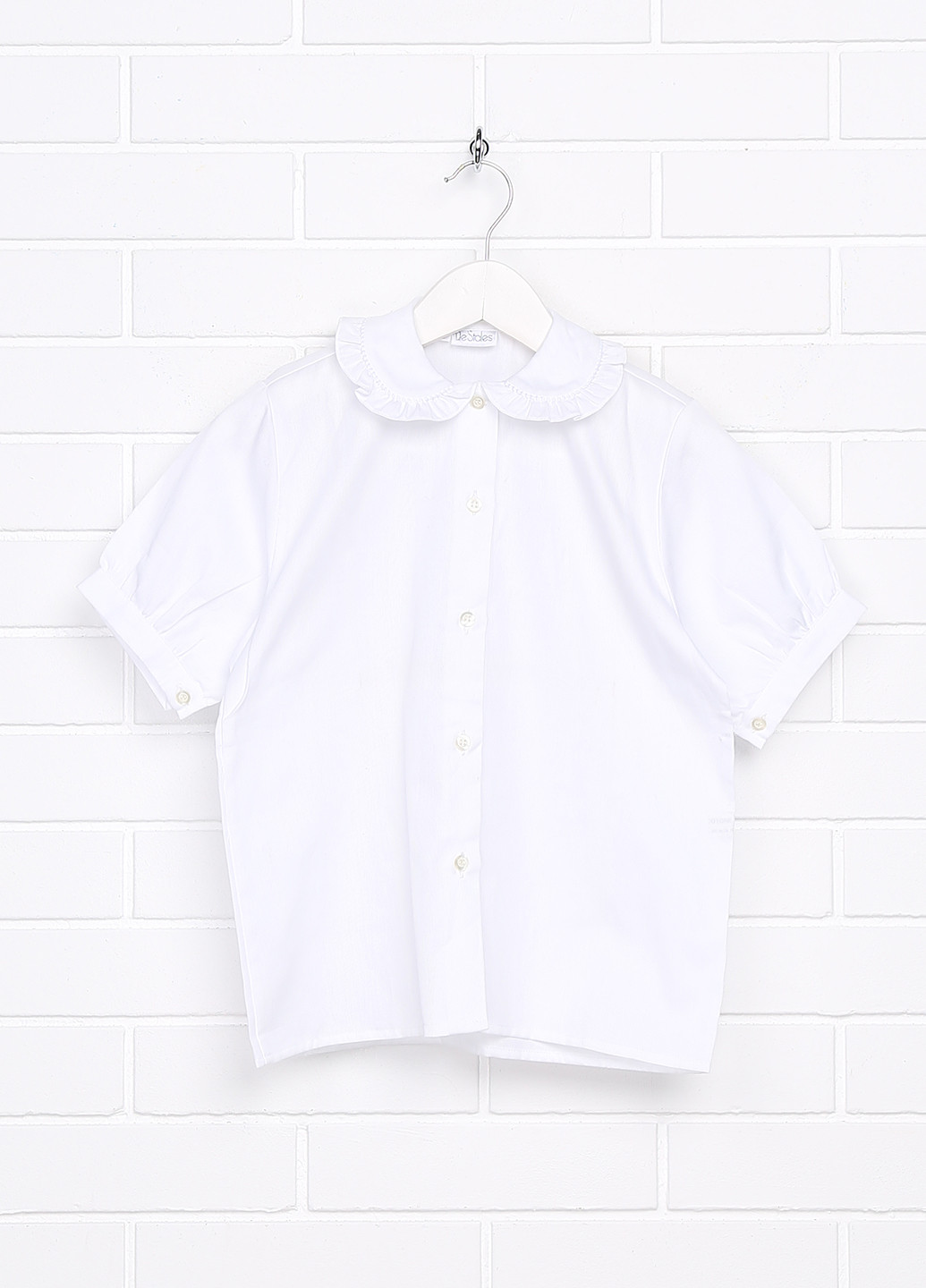 Белая блузка с коротким рукавом De Stales летняя