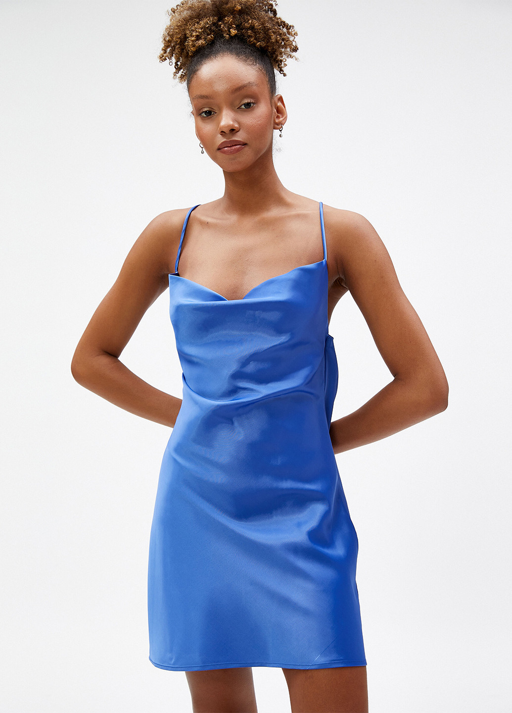 Синя кежуал сукня сукня-комбінація KOTON однотонна