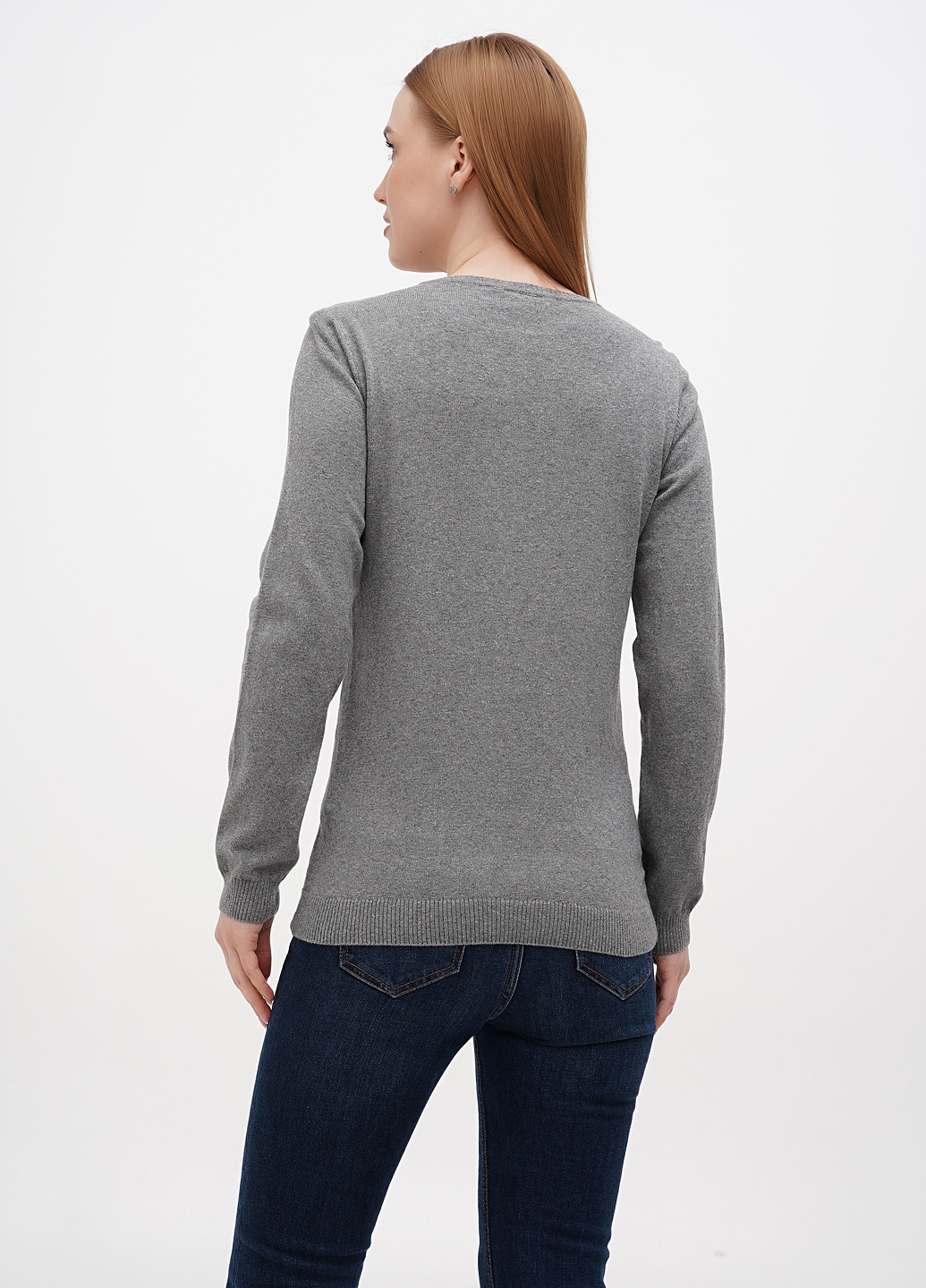 Сірий светр трикотажний u.s. polo assn жіночий U.S. Polo Assn.