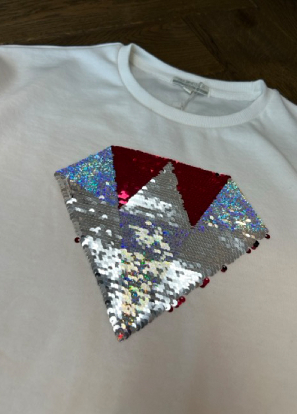 Piazza Italia свитшот однотонный белый кэжуал хлопок, футер