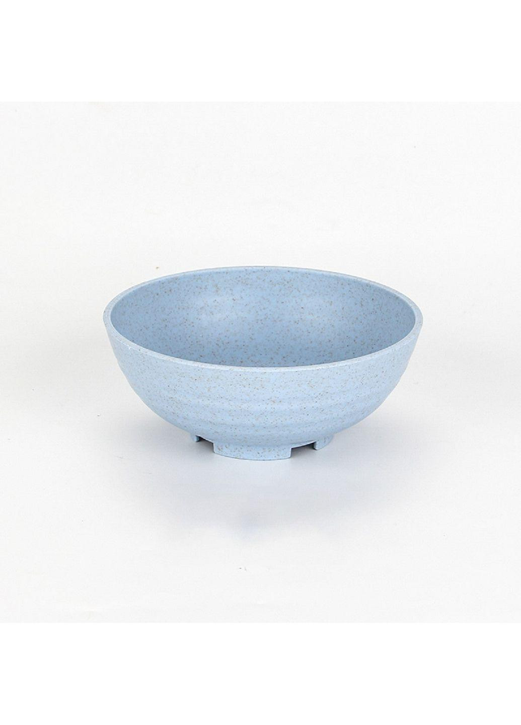 Набор: 4 шт. эко-тарелок (диаметр 14,5 см), голубой (68-1175) No Brand тёмно-голубые