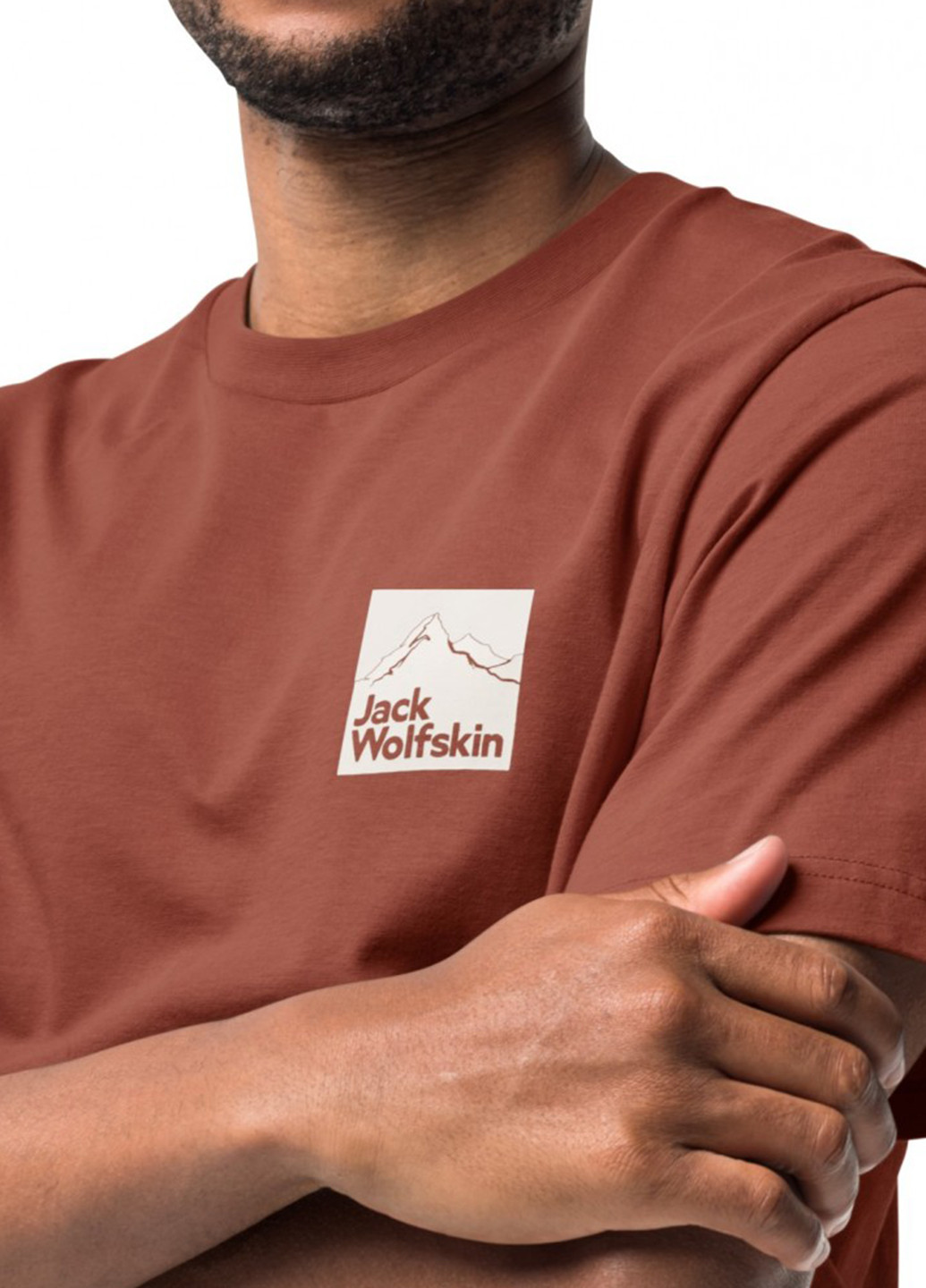 Бордова футболка Jack Wolfskin