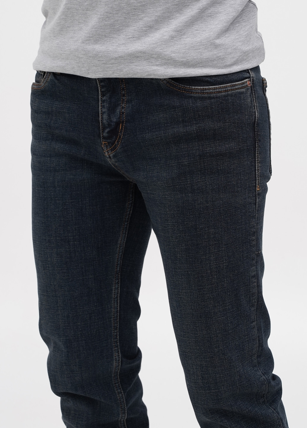Темно-синие демисезонные регюлар фит джинсы Giorgio Armani