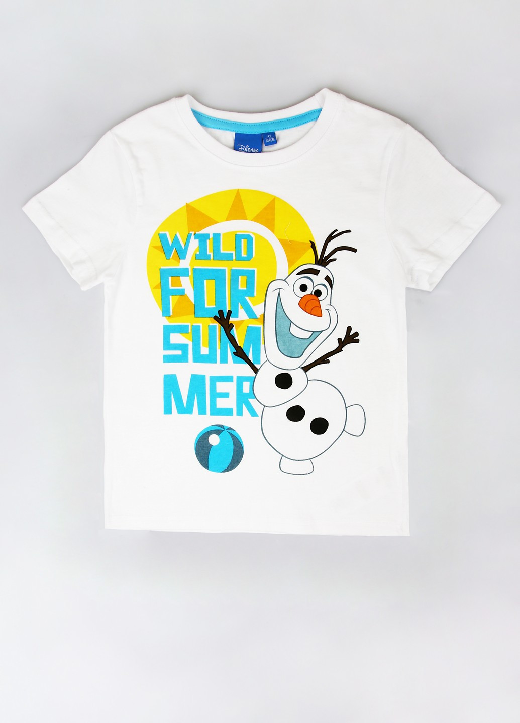 Белая летняя футболка Disney