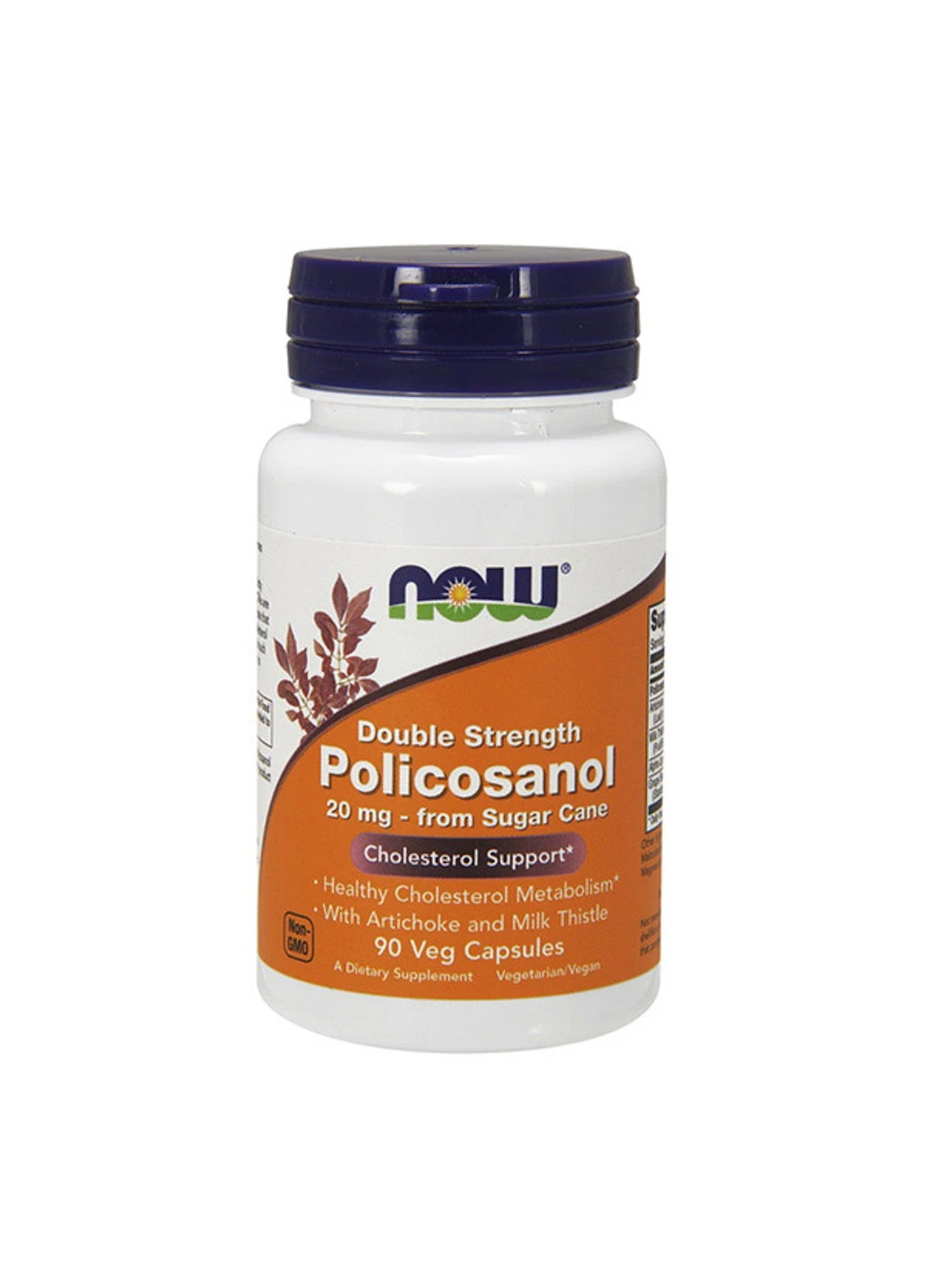 Полікосанол Policosanol 20 mg 90 капсул Now Foods (255410429)
