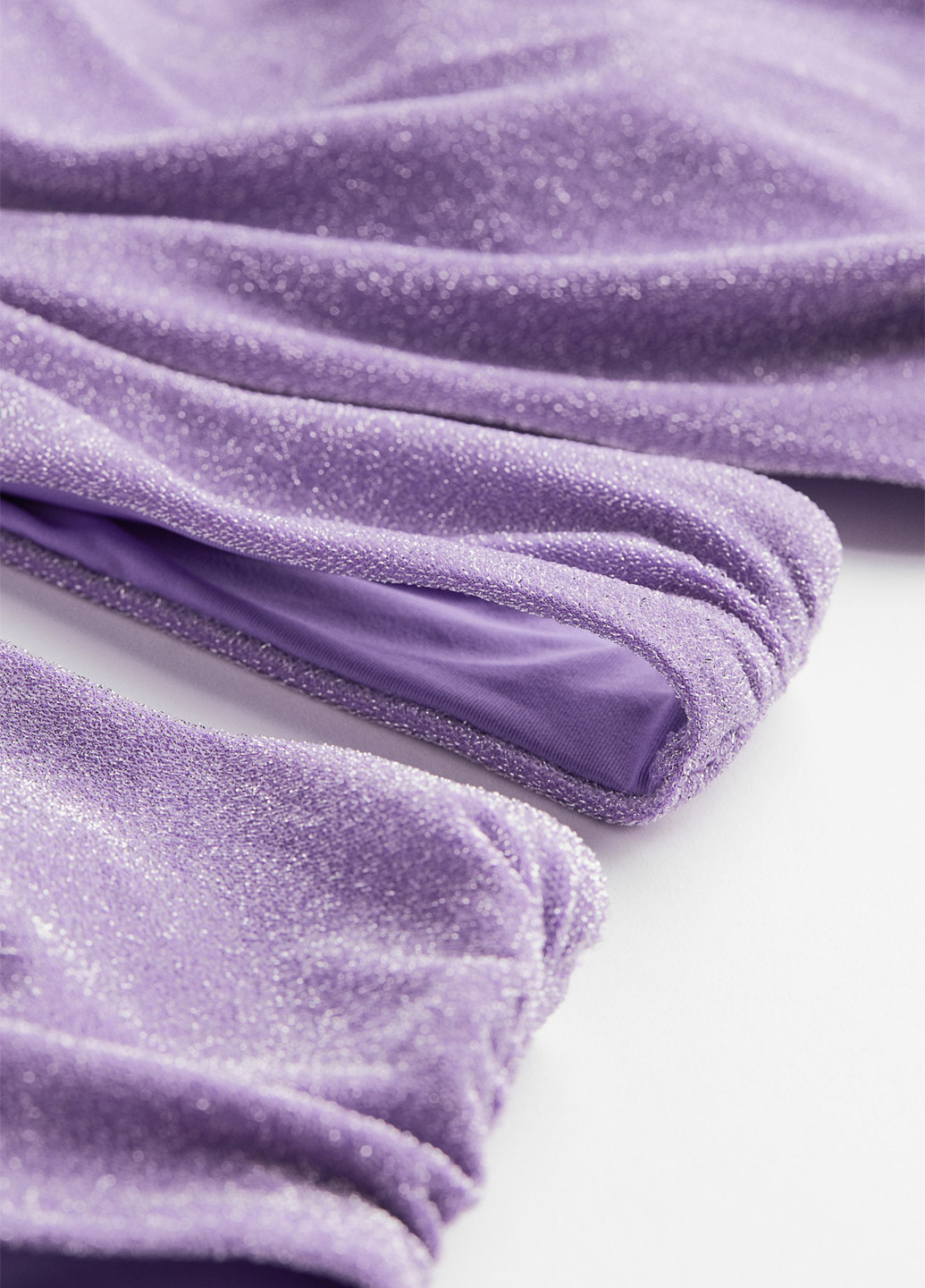 Бузковий демісезонний купальник суцільний, бандо H&M