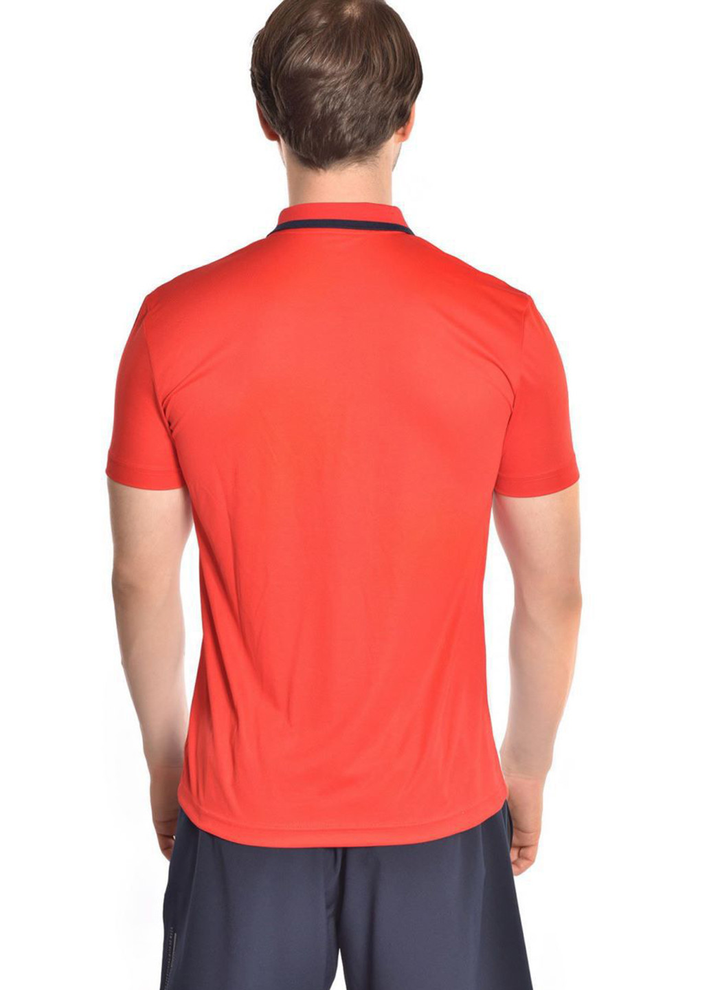 Красная футболка-поло для мужчин Bilcee однотонная