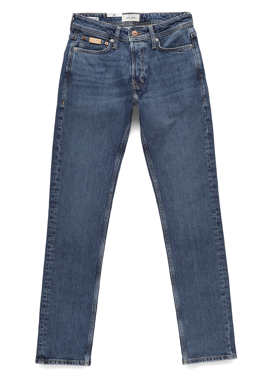 Синие демисезонные регюлар фит джинсы Jack & Jones