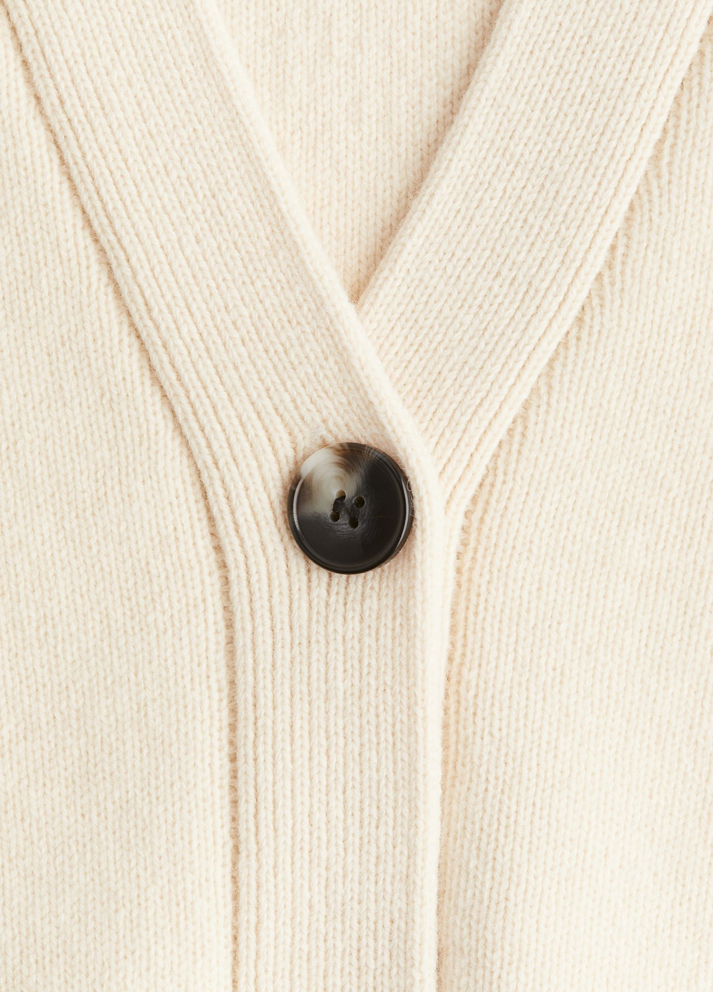 Кремовый демисезонный кардиган H&M