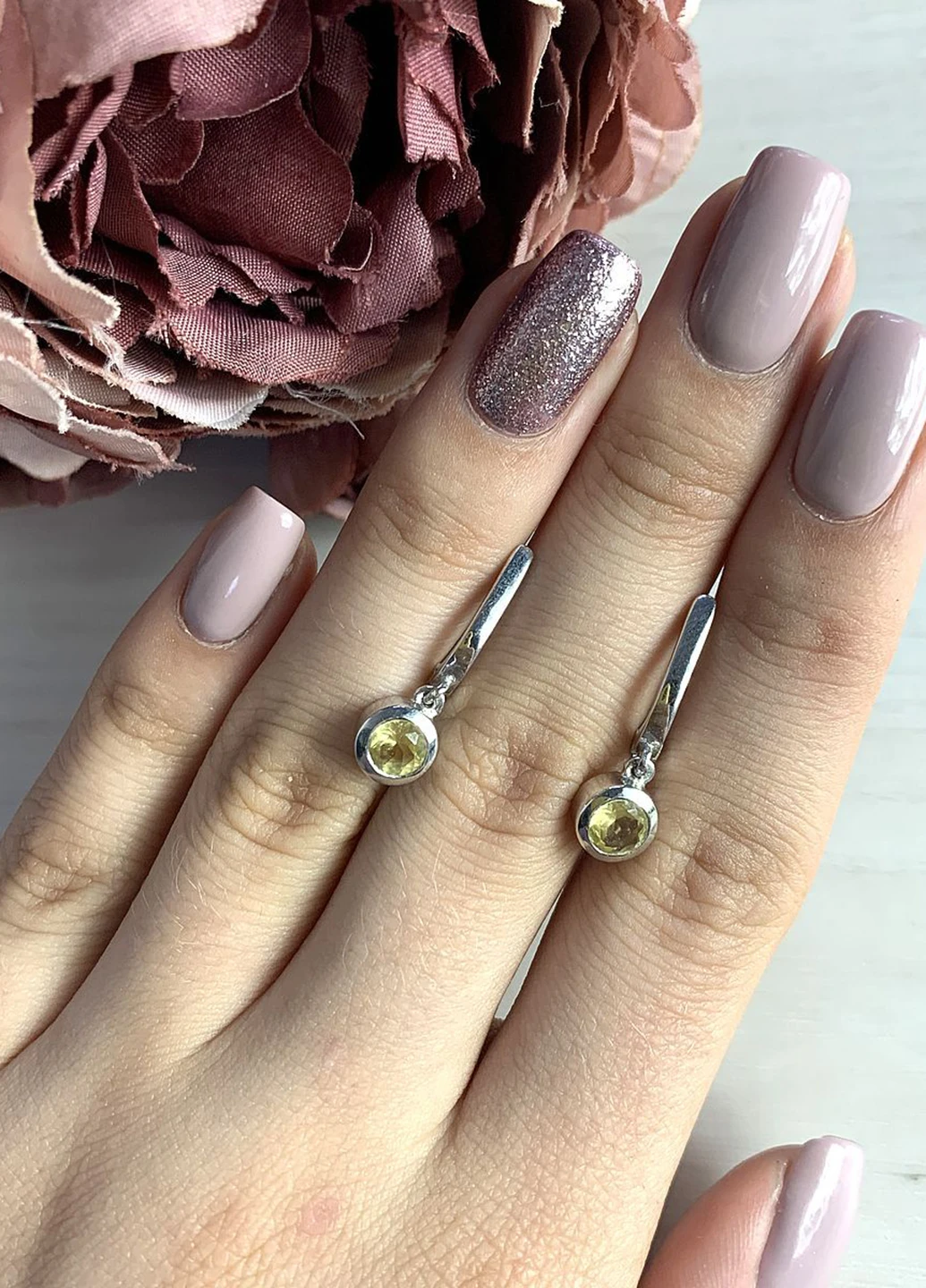 Сережки Silver Flame (152532969)