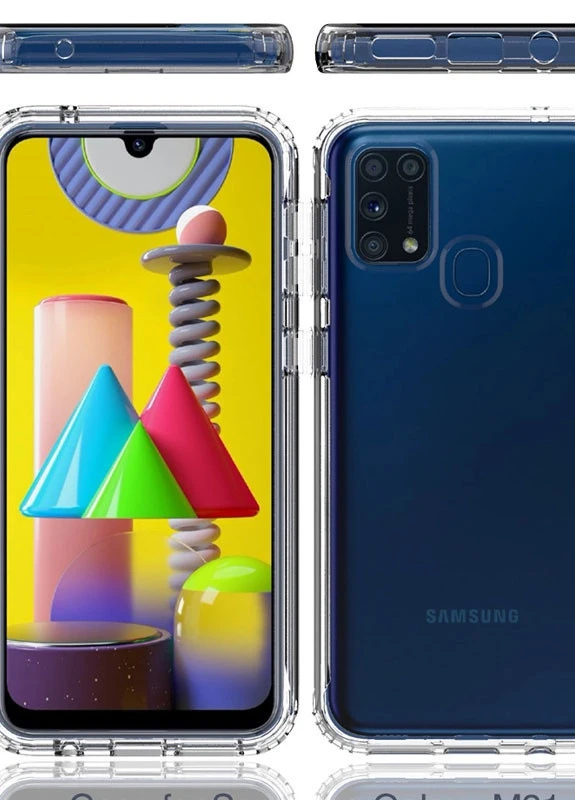 Чехол TPU+PC Full Body с защитой 360 для Samsung Galaxy M31 Прозрачный (is_00000039075_1) Epik (238479875)
