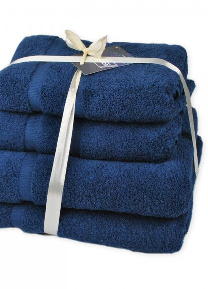 SoundSleep набор махровых полотенец homely sapphire тм темно-синий 500г темно-синий производство - Турция