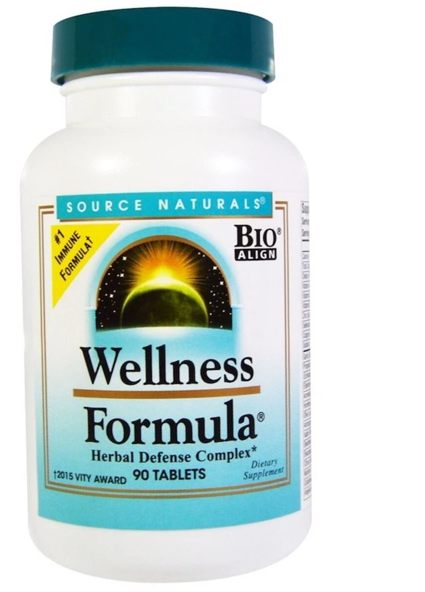 Комплекс Лечебных Трав, Wellness Formula,, 90 Таблеток Source.