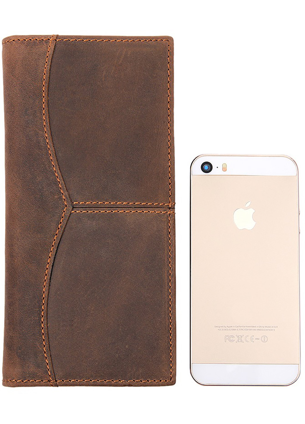 Мужской кожаный кошелек 9х18 см Vintage (252127052)