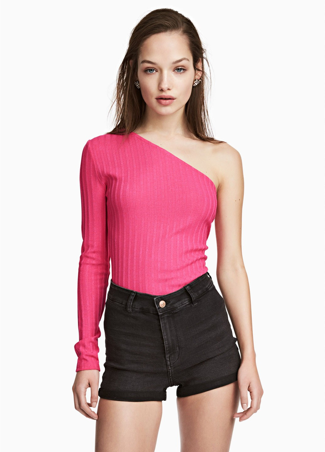 Малиновый демисезонный свитер H&M